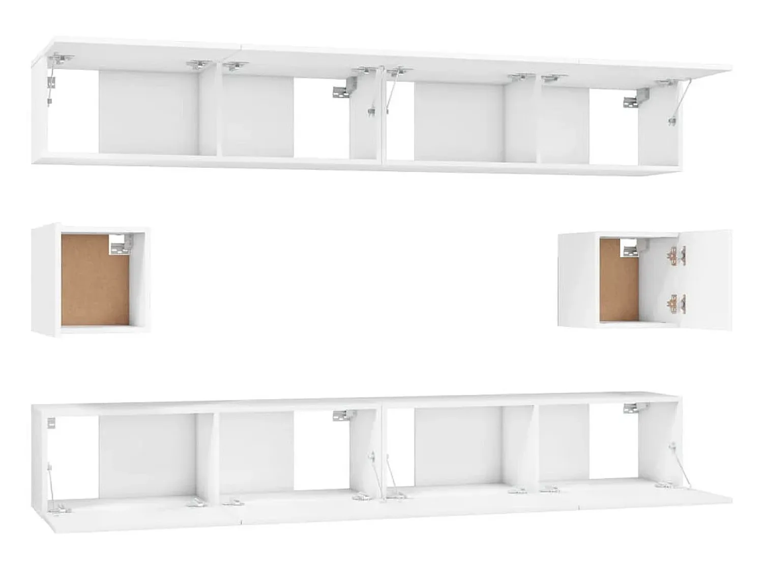 Conjunto móveis de TV 6 pcs madeira processada PT571546^ Móvel De Tv