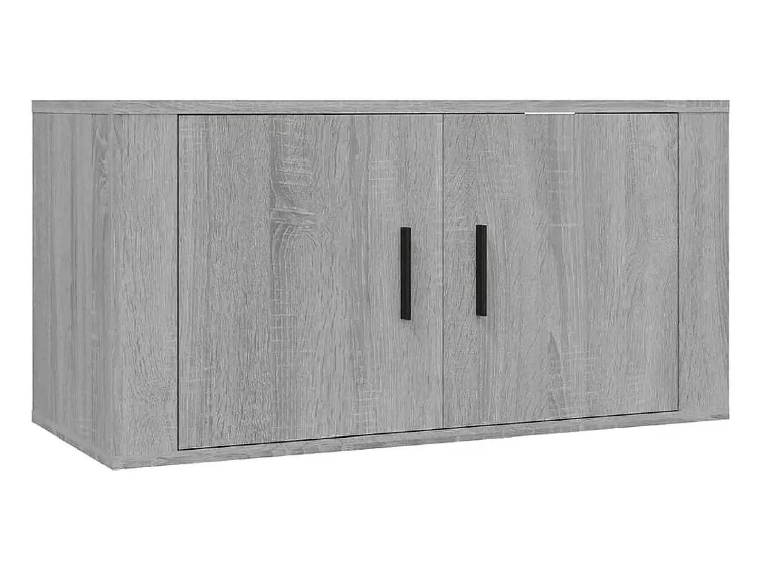 Móvel De Tv| Conjunto móveis de TV 2 pcs madeira processada sonoma cinza PT848315 Cinzento