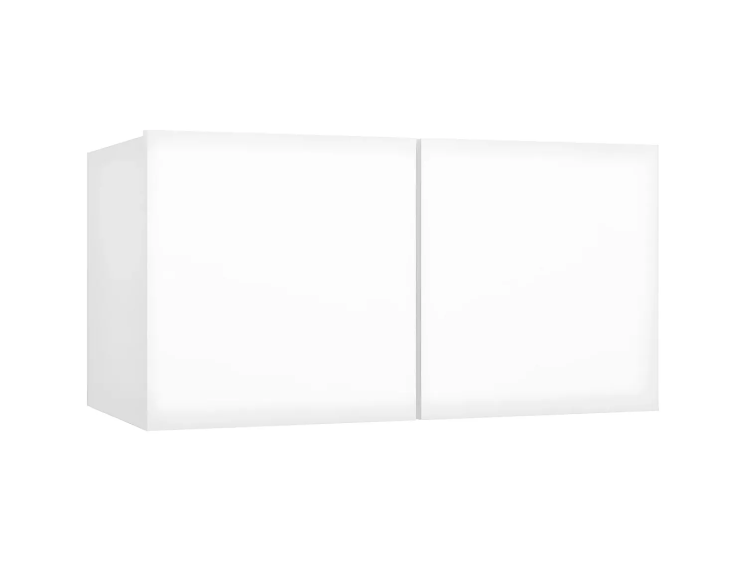 Conjunto móveis de TV 6 pcs madeira processada PT686215 Branco