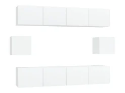 Sale Conjunto móveis de TV 6 pcs madeira processada PT937863 Branco