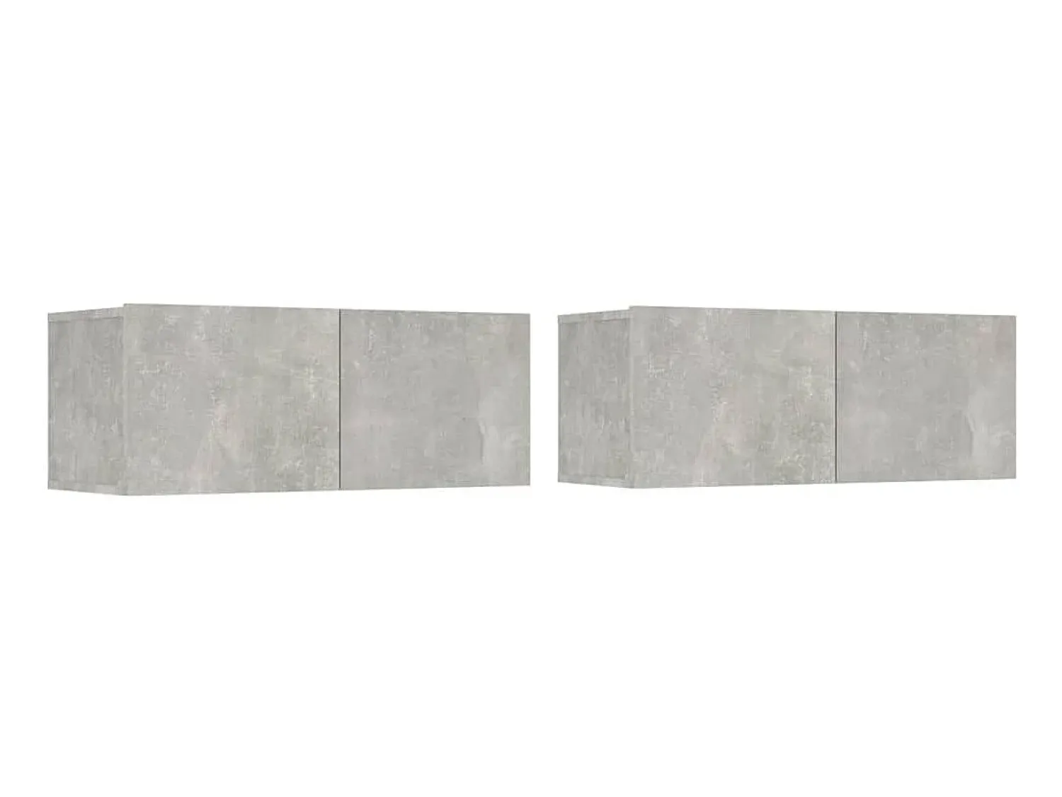 Móvel De Tv* Conjunto móveis de TV 4 pcs madeira processada cimento PT360497 Cinzento