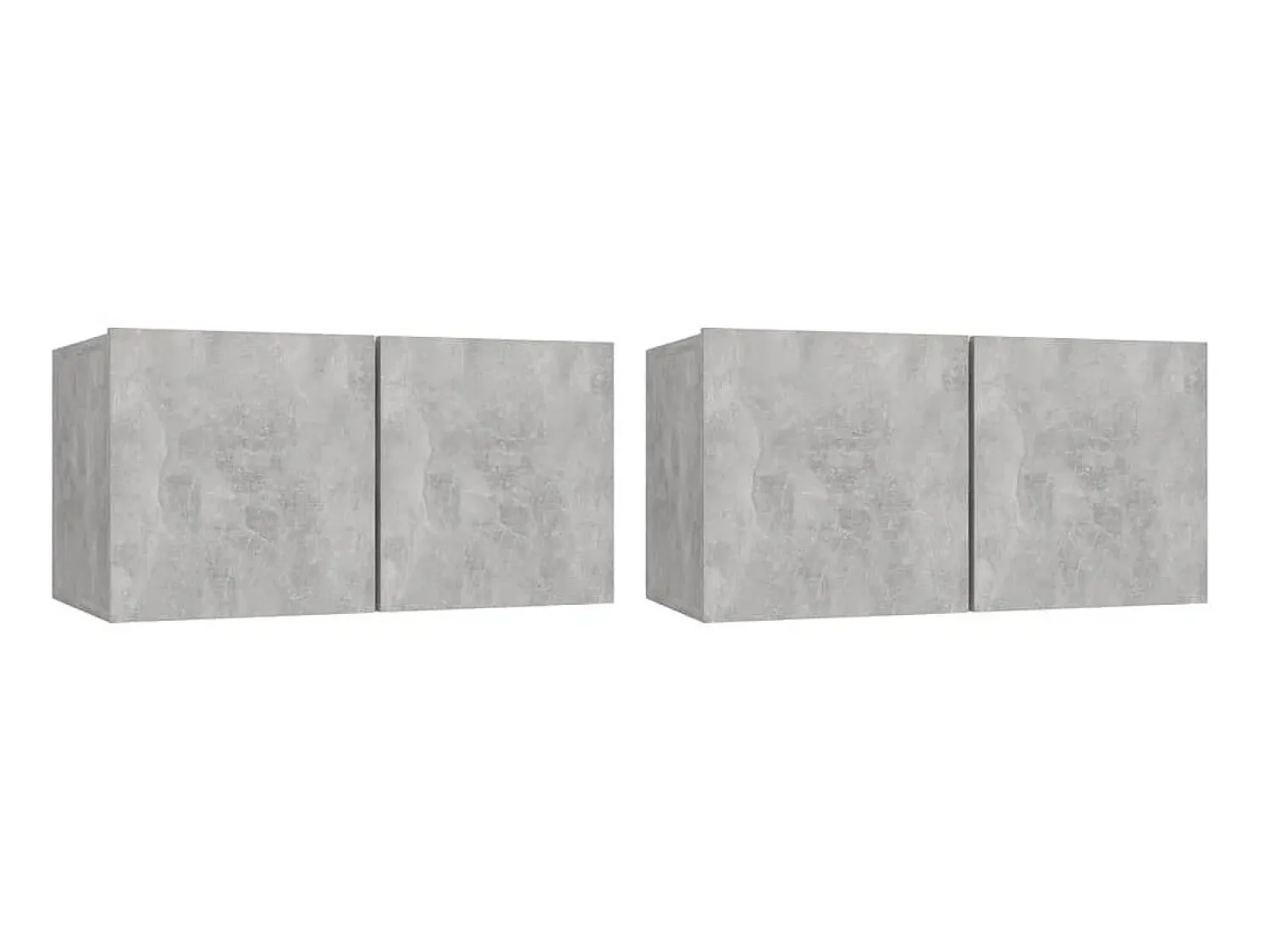 Móvel De Tv* Conjunto móveis de TV 4 pcs madeira processada cimento PT360497 Cinzento