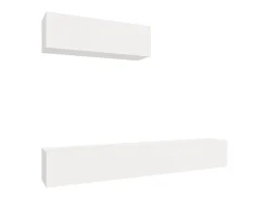 Móvel De Tv| Conjunto móveis de TV 3 pcs madeira processada PT686711 Branco
