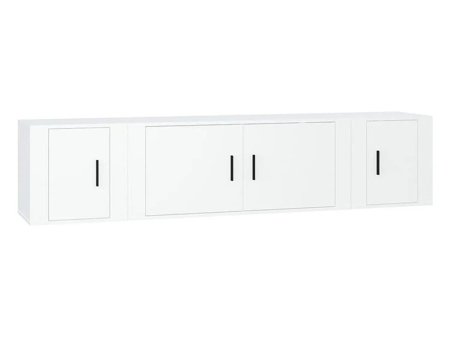 vidaxl Conjunto móveis de TV 3 pcs madeira processada^ Móvel De Tv