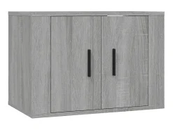 Conjunto móveis de TV 3 pcs madeira processada sonoma cinza PT928869^ Móvel De Tv