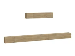 New Conjunto móveis de TV 6 pcs madeira processada carvalho sonoma PT703797 Castanho