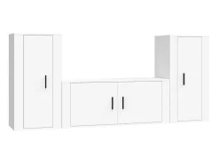 Sale Conjunto móveis de TV 3 pcs madeira processada PT896617 Branco