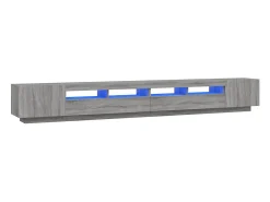 Móvel De Tv* Conjunto móveis de TV 3 pcs c/ LEDs madeira sonoma PT451499 Cinzento