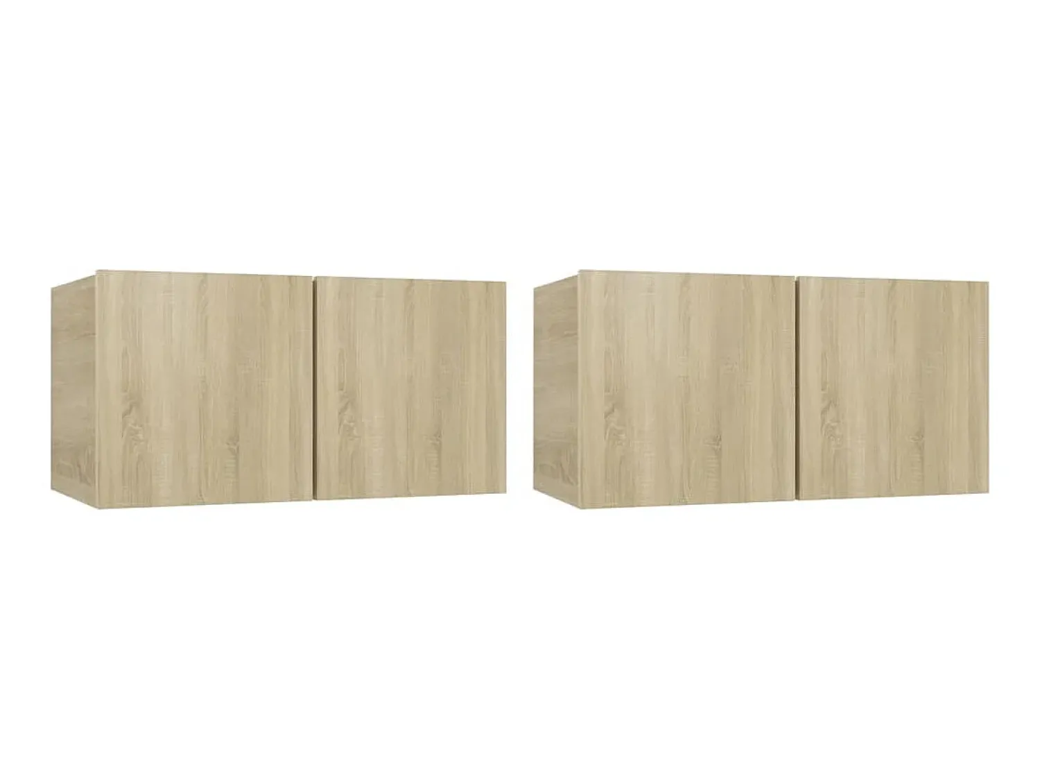 Best Conjunto móveis de TV 4 pcs madeira processada carvalho sonoma PT377515 Castanho