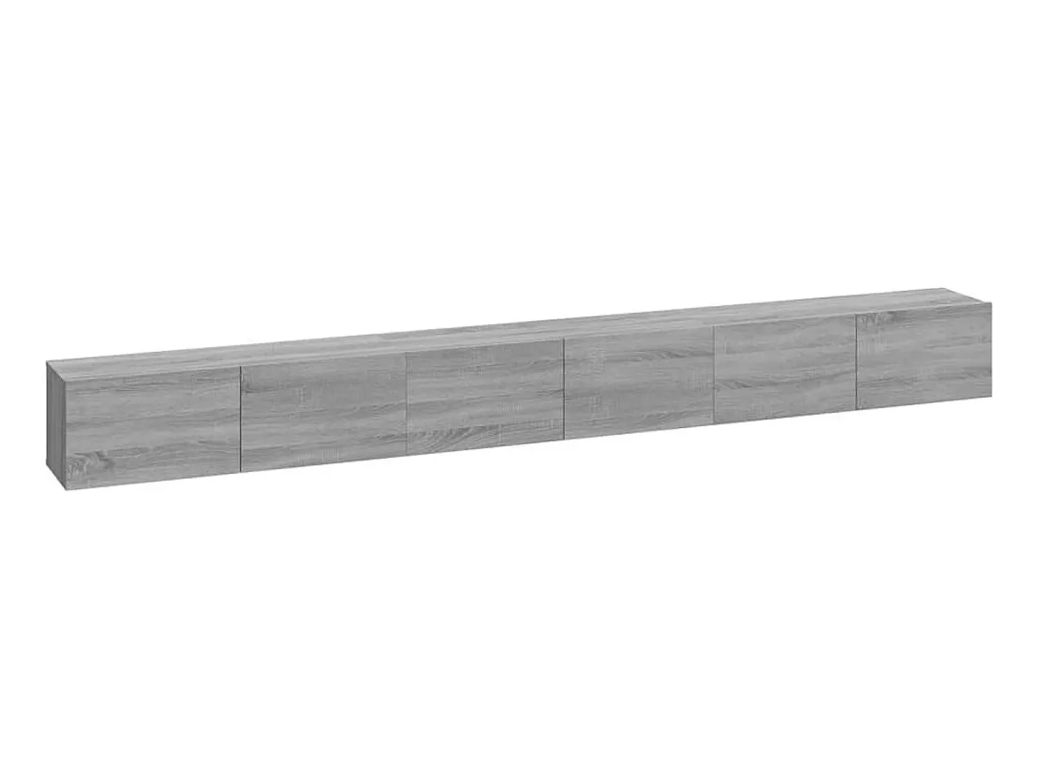 Móvel De Tv* Conjunto móveis de TV 3 pcs madeira processada sonoma cinza PT454743 Cinzento