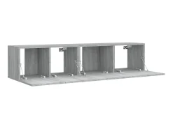 Clearance Conjunto móveis de TV 2 pcs madeira processada sonoma cinza PT531011 Cinzento