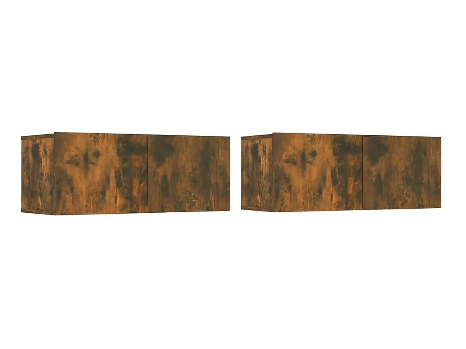 Móvel De Tv* Conjunto móveis de TV 4 pcs madeira processada carvalho fumado PT629125 Castanho
