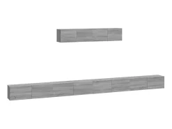 Online Conjunto móveis de TV 6 pcs madeira processada sonoma cinza PT687800 Cinzento