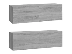 Online Conjunto móveis de TV 6 pcs madeira processada sonoma cinza PT687800 Cinzento