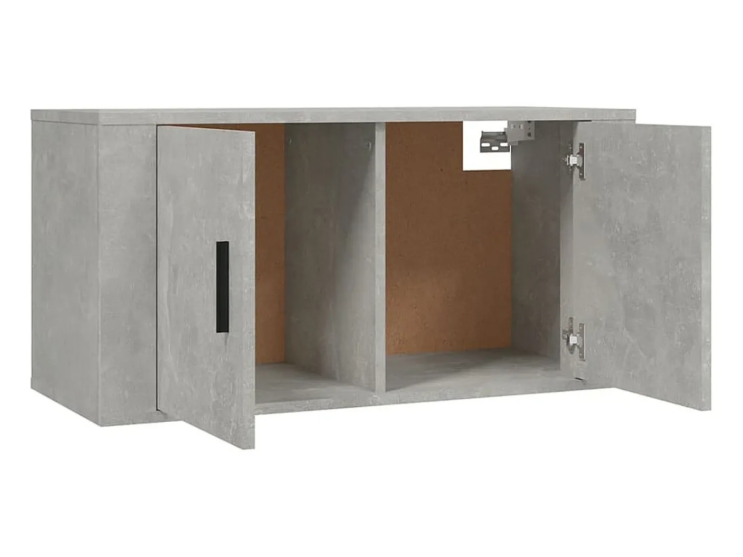 Móvel De Tv| Conjunto móveis de TV 3 pcs madeira processada cimento PT789002 Cinzento