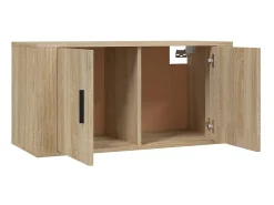 Móvel De Tv| Conjunto móveis de TV 3 pcs madeira processada carvalho sonoma PT275711 Castanho