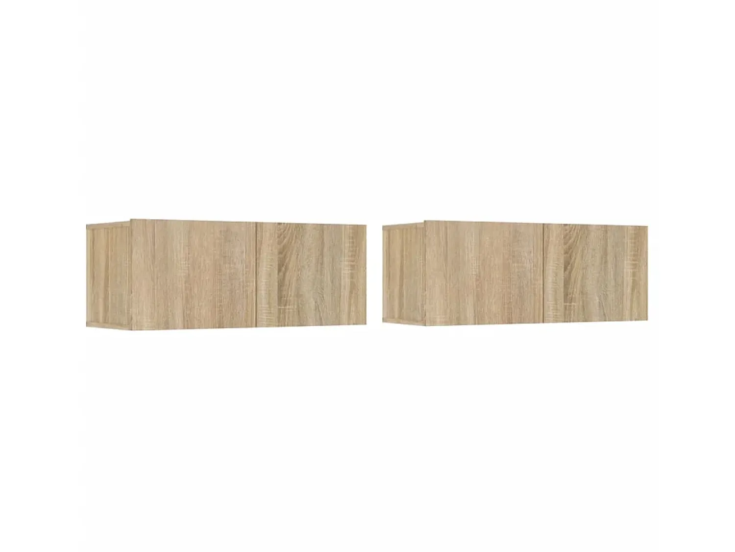 Outlet Conjunto móveis de TV 4 pcs madeira processada carvalho sonoma PT379498 Castanho