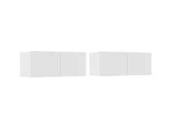 Móvel De Tv* Conjunto móveis de TV 4 pcs madeira processada PT549731 Branco