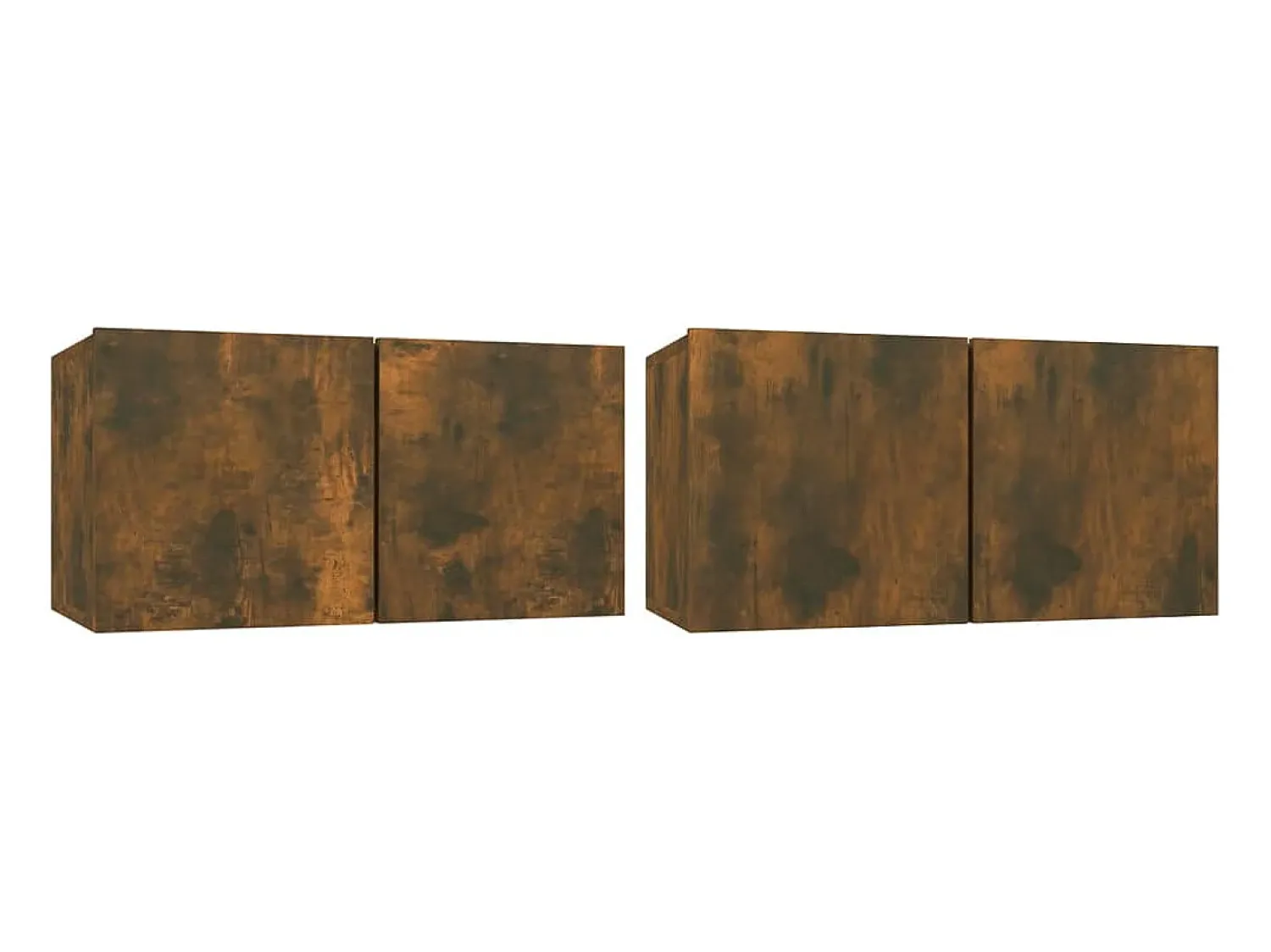 Móvel De Tv* Conjunto móveis de TV 4 pcs madeira processada carvalho fumado PT423159 Castanho