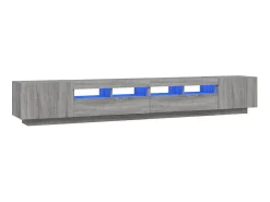 Conjunto móveis de TV 3 pcs c/ LEDs madeira sonoma PT628711^ Móvel De Tv