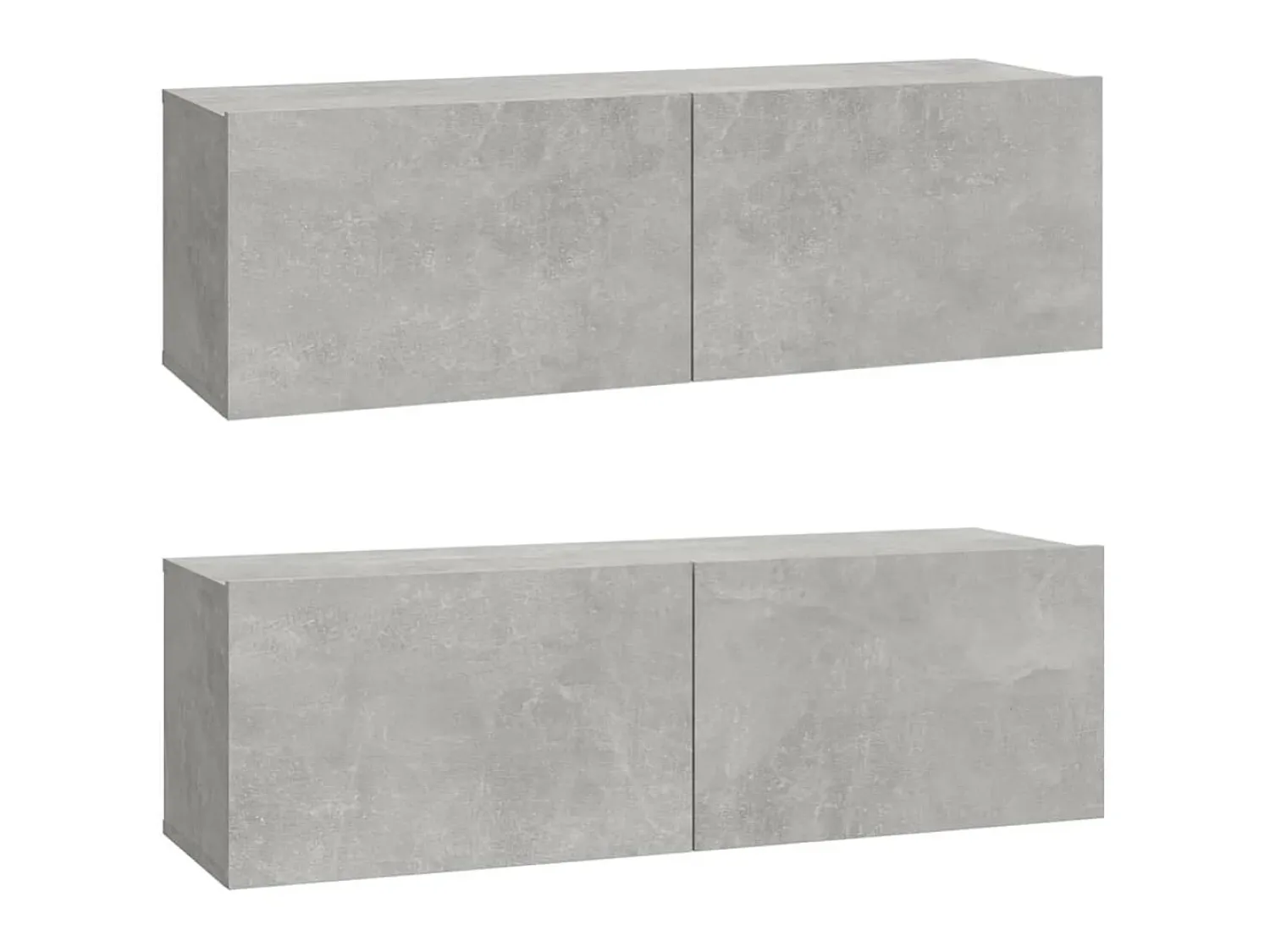 Conjunto móveis de TV 4 pcs madeira processada cimento PT200364 Cinzento