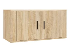 Móvel De Tv* Conjunto móveis de TV 3 pcs madeira processada carvalho sonoma PT366319 Castanho