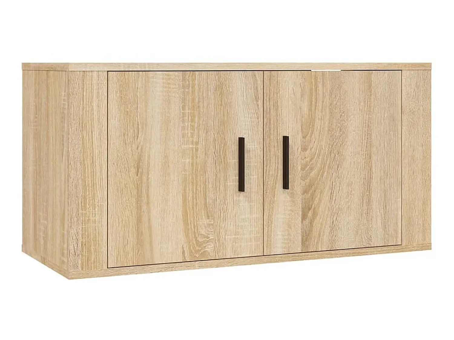Móvel De Tv* Conjunto móveis de TV 3 pcs madeira processada carvalho sonoma PT366319 Castanho