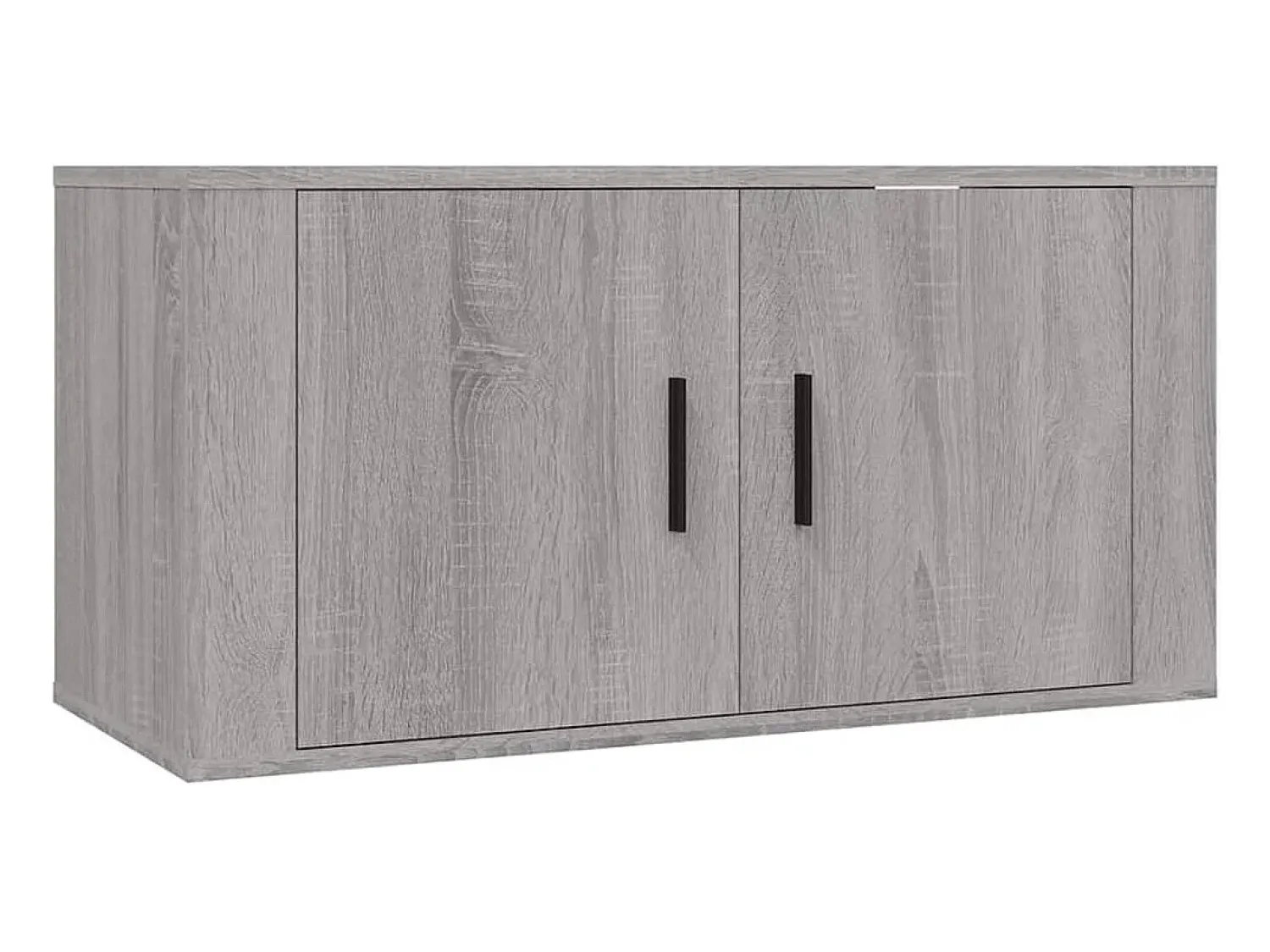 Conjunto móveis de TV 3 pcs madeira processada sonoma cinza PT914212^ Móvel De Tv