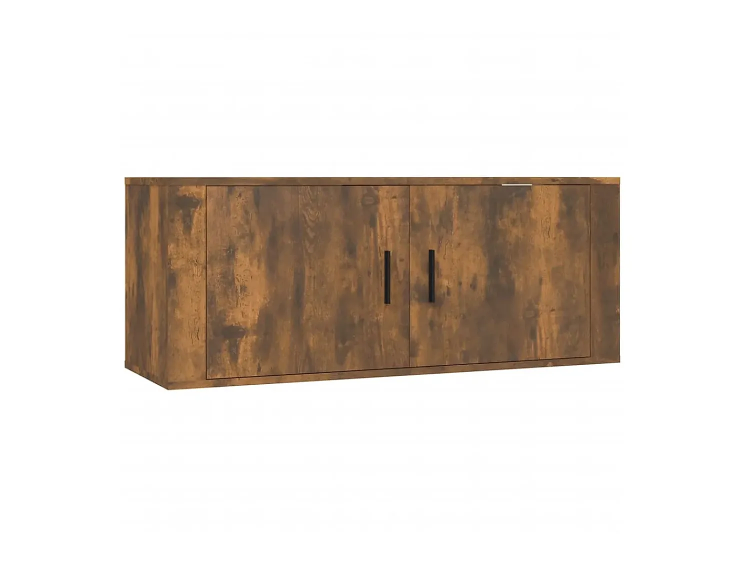 Móvel De Tv* Conjunto móveis de TV 2pcs madeira processada carvalho fumado PT550837 Castanho