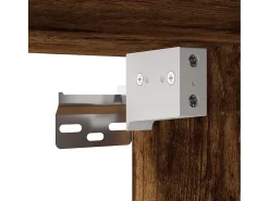 Móvel De Tv*vidaxl Conjunto móveis de TV 2pcs madeira processada carvalho fumado Castanho
