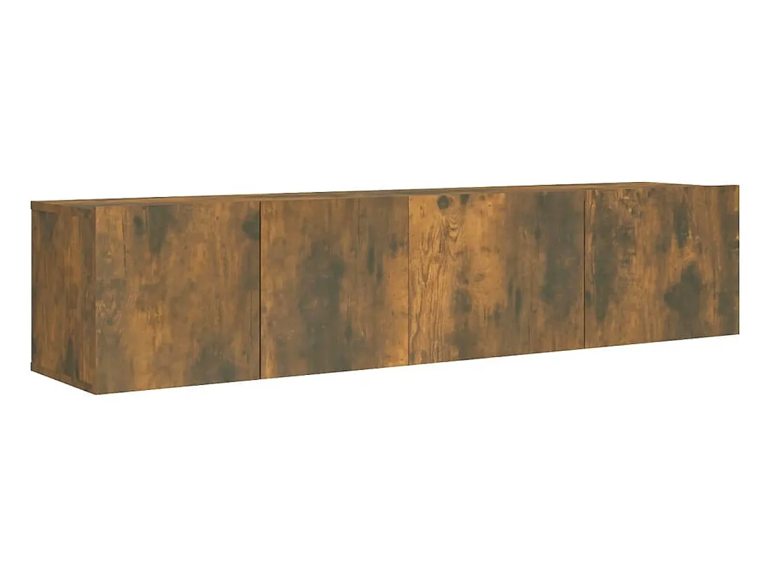 Best Conjunto móveis de TV 2pcs madeira processada carvalho fumado PT466113 Castanho