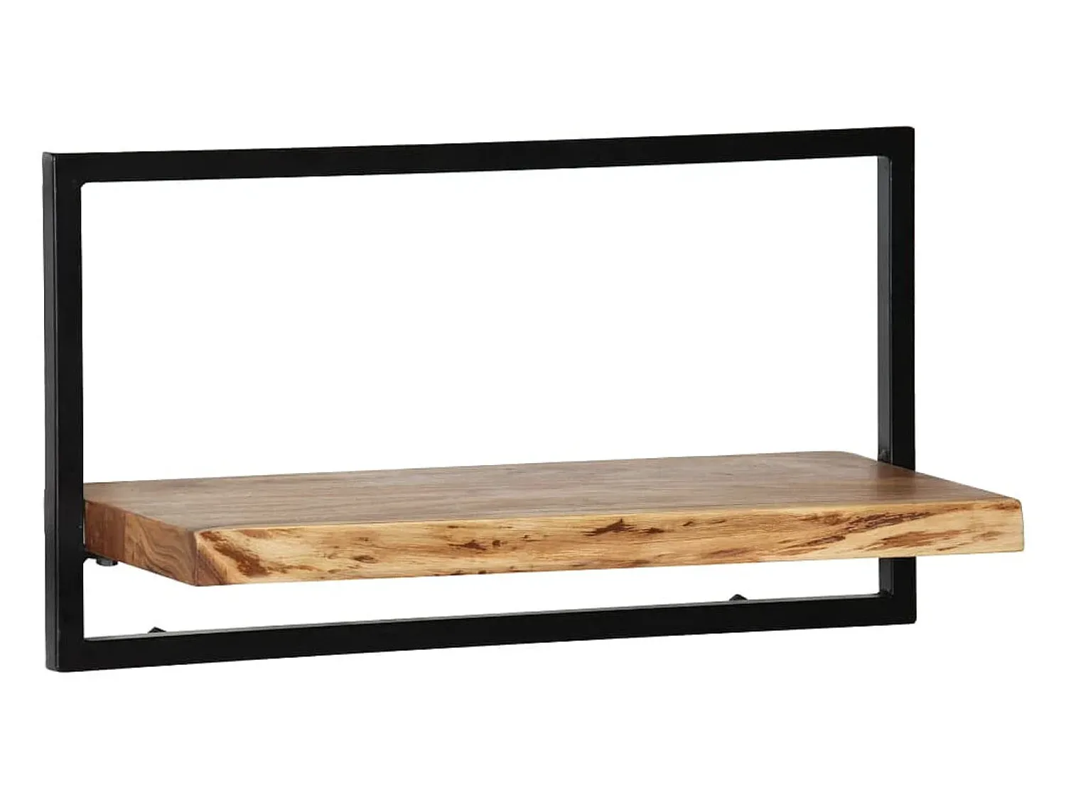 Prateleira* Conjunto prateleiras de parede 5 pcs madeira acácia maciça/aço PT516506 Castanho