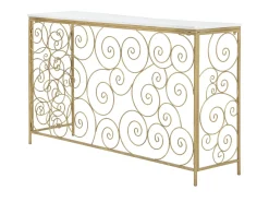 Consola* Consol Espiral Cm 140X36X82 Dourado