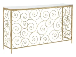 Consola* Consol Espiral Cm 140X36X82 Dourado