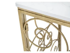 Consola* Consol Espiral Cm 140X36X82 Dourado
