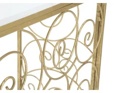 Consola* Consol Espiral Cm 140X36X82 Dourado