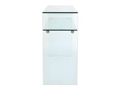Best Vente-unique Consola - 1 nicho - Vidro temperado - - STILEOS Transparente