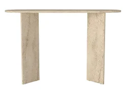 Consola|Vente-unique Consola - Efeito travertino - TOPANIA Bege
