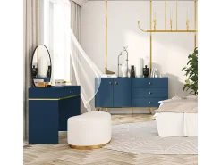 Consola*Petits-Meubles Consola 1 gaveta Thalia 79cm Azul