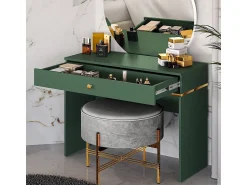 Consola|Petits-Meubles Consola 1 gaveta Thalia 79cm Verde