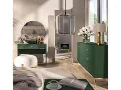 Consola|Petits-Meubles Consola 1 gaveta Thalia 79cm Verde