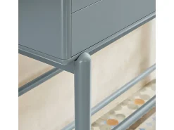 Consola 2 gavetas Cinza Pérola 120x35 cm^ Consola