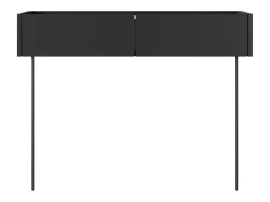 Consola 2 gavetas com pé metálico 100x83 cm^ Consola