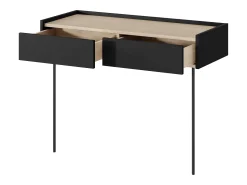 Consola 2 gavetas com pé metálico 100x83 cm^ Consola