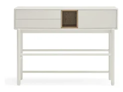 Clearance Consola 2 gavetas Creme 120x35 cm Branco