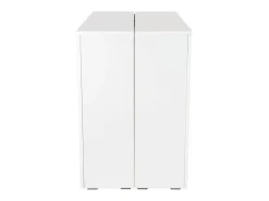 Dmora Consola 0, Mesa de jantar extensível até 10 lugares, Consola moderna com extensões, 90x52h78 cm, Branca^ Consola