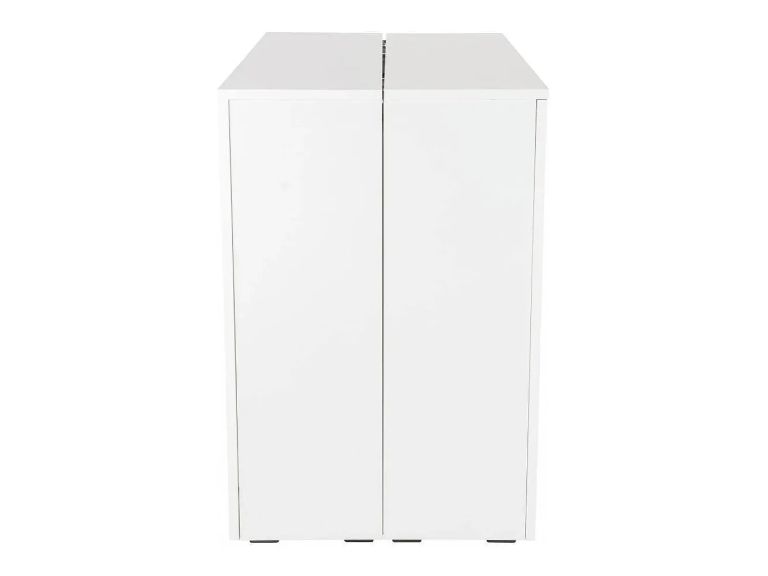 Dmora Consola 0, Mesa de jantar extensível até 10 lugares, Consola moderna com extensões, 90x52h78 cm, Branca^ Consola