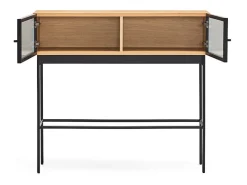 Consola* Consola 2 portas carvalho 100x36 cm Natural claro