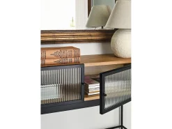Consola* Consola 2 portas carvalho 100x36 cm Natural claro