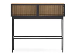 Consola* Consola 2 portas carvalho 100x36 cm Natural claro